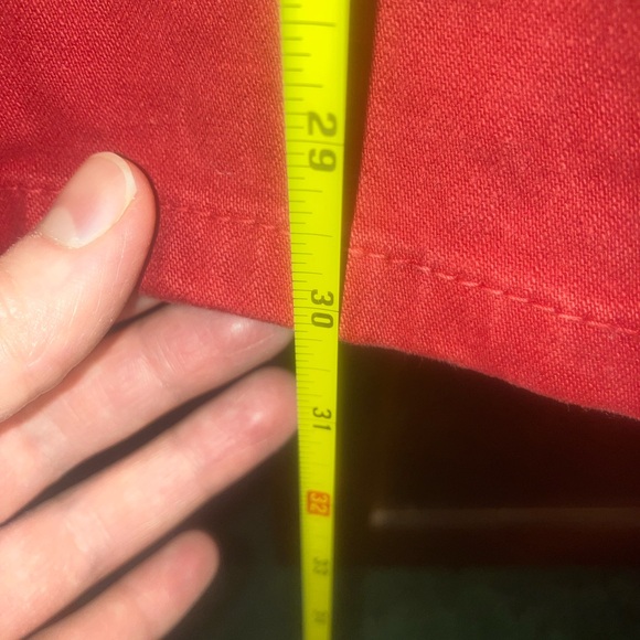 Guess Red Denim Low Rise Stretch Capris With Real Pockets size 28 - Picture 8 of 16